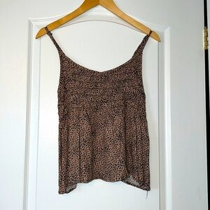 Leopard Ruched Bust Top